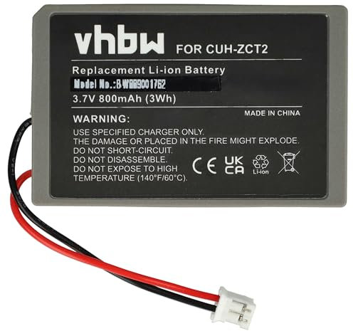 vhbw batteria sostituisce Sony KCR1410, LIP1522 per controller (800mAh, 3,7V, Li-Ion)