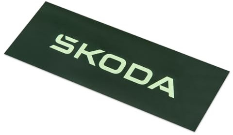 Skoda 6U0087703BH Aufkleber 450x165mm Logo Sticker Schriftzug, grün