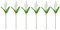 Forsythie Künstlich Faux weiße Glocke Blumen Windspiel Orchidee Hochzeitsstrauß Mai für Hausgarten Hochzeitsfeier Osterstrauch Zweige Künstlich (White, One Size)