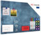 ALLboards Metallische Magnettafel BEWÖLKTER HIMMEL, 60x40cm MetalBoards Memoboard für jede Art von Magneten Magnetpinnwand + GRATIS Zubehörset
