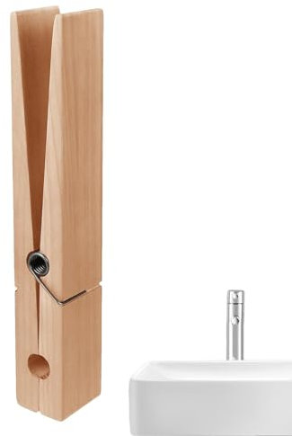 Mollette da bucato giganti in legno – mollette da bucato oversize, grandi portasciugamani in legno, mollette per biancheria, portasciugamani extra large, portasciugamani salvaspazio grandi mollette