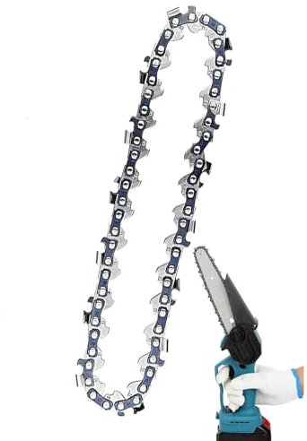 Mini Chainsaw Chain,Cordless Power Chain Sawschain,8 Inches Protable Handheld Chain Sawr Eplacement Chain,Cordless Chainsaw Chain for Cutting Wood and Tree,Suitable for Most 8 Inches Chain Saws...