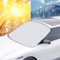 Alaoo Couverture de Pare-Brise de Voiture,Bouclier de Voiture Pliable Film de Protection Universel de Pare-Brise Avant, Protection UV épaissie Robuste,Protection Contre Le Vent et la Neige, 173*99,5cm