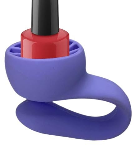 Wearable Nail Polish Bottle Holder, Nail Polish Holder Ring, Wearable Nail Polish Holder Ring, Adjustable Silicone Nail Polish Holder, Fingernail Polishing Tool, Manicure and Pedicure Accessories