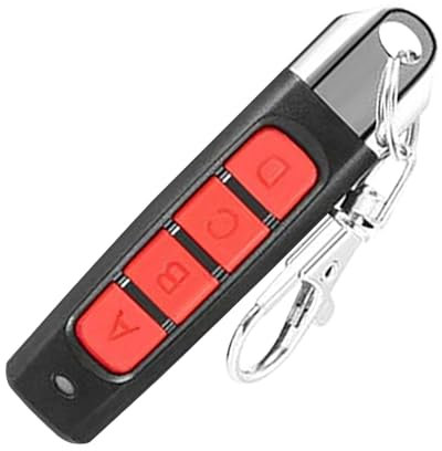 Telecomando apriporta garage senza fili MHz | Telecomando di ricambio a 4 pulsanti, compatibile con apriporta automatica del garage, portachiavi di controllo della clonazione