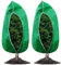 JZLEJC 2pcs 47x71 Protégeurs d'arbres en Tissus Non tissés avec Fermeture éclair et Cordon, couvertures de Plantes pour la Protection des gels, Arbres fruitiers, arbustes, Plantes en Pot, Vert