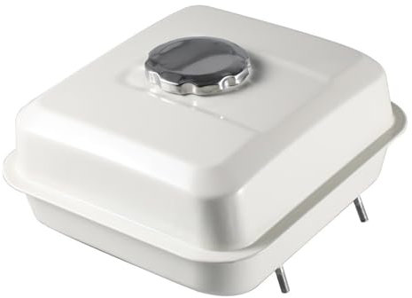 YRcEKH Tanque de Combustible de Motor con Llave de Purga y Tapa de Filtro, Compatible con Honda GX160 de 5,5 HP y GX200, generador de Motosierra, Color Blanco.