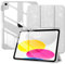 TiMOVO Case for iPad (A16) 11th Generation 11 Inch 2025, iPad 10th Generation Case 10.9 Inch 2022 with Pencil Holder, Slim Protective Cover with Clear Back Shell, Auto Wake/Sleep, Glitter White
