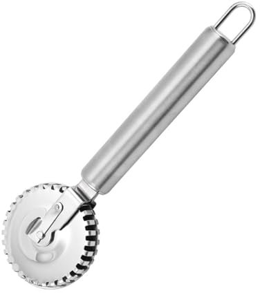 Precisions Stainless Steel Dough Roller Ravioli Cutter Pastries Crimper Sealer for Home and Professional Baking Needs