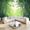 Fotomural Bosque de bambú, naturaleza, fresco No Tejido Decorativos Murales 250 x 175 cm Decoración comedores, salones, habitaciones... Verde