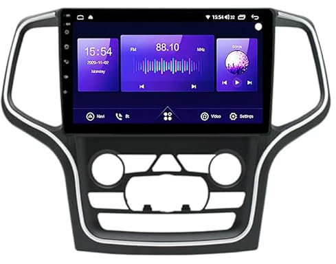 ALOEU Car Multimedia Autoradio Doppeldin Radio Mit Navigation Für Jeep Grand Cherokee WK2 2014-2022 Einfügen Und Verwenden Navigationsgeräte GPS Car Video Player Steering Wheel Control