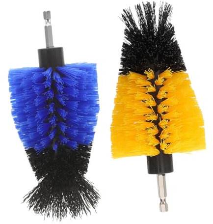 MAGICLULU 2pièces Brosse De Nettoyage pour Perceuse Kit De Accessoires Robustes pour Autolaveuses Tapis Et Détails Automobiles