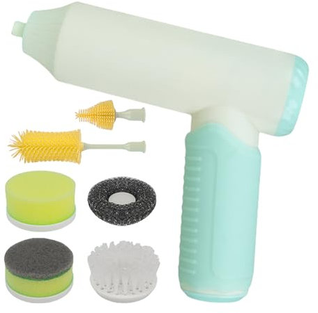 WJnflQN Cordless Cleaning Brush | Electric Cup Washer Rechargeable - Automatic Cup Washing Brush Handheld for Window Pot Home Kitchen Living Room Shower Sink Baby Bottles Commercial