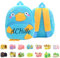 Guooyuuyu Kindergartenrucksack Personalisiert mit Gestickt Namen, Tierischer kinderrucksack für Jungen Mädchen Kita Rucksack Rucksack Kinder, Personalisierte Geschenke Kinder (Ente)