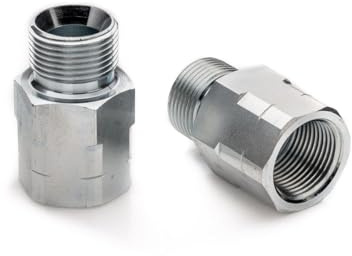 POLBERIS Reduktion 1/2 tum BSP NPT GW GZ reduktion utvändig gänga inre nippel koppling stål svart ståladapter