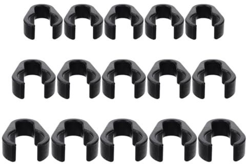 FRCOLOR 15pcs Microphone Cable Clamps for Mic Poles Flexible Mic Cord Holders Cable Organizers for Ktv Studio and Stage Use Compact and Wear-resistant Design