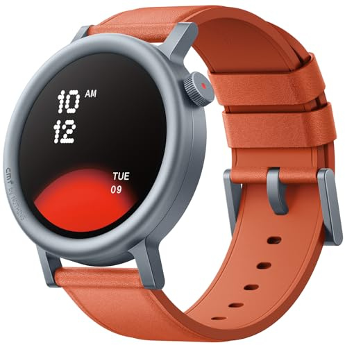 CMF by Nothing Watch Pro 2 Smartwatch mit 1,32'' AMOLED-Display, 11 Tage Akkulaufzeit, Bluetooth-Anrufe mit KI-Geräuschunterdrückung, und Integriertes Multi-System-GPS - Orange (Generalüberholt)