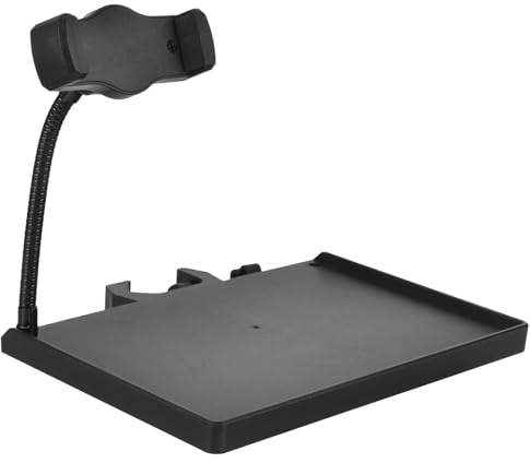 Alasum Microphone Tray Stand Clamp Sound Card Shelf Broadcast Live Stream Desk Holder for Mic Phone Accessories Plastic Material