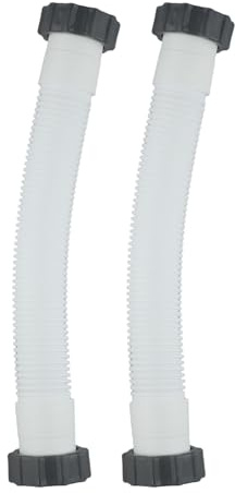 UTTASU Intex Pool-Sandfilter-Verbindungsschlauch, 40,6 cm Länge, 3,8 cm Durchmesser, flexibler auslaufsicherer Polyethylen-Schlauch für Intex 40,6 cm Sandfilterpumpen (Modelle 11388, 11535, 26371CA