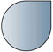 Glasbodenplatte 6 mm Stärke, 110 x 110 cm OHNE FASE, Tropfenform 21.02.864.OF Glasplatte Funkenschutz Platte Kamin Ofen Kaminöfen Lienbacher Vorlegeplatte Bodenplatte ESG Sicherheitsglas