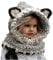 Warme Baby Mütze Schal Set, DOTBUY Kleinkind Kinder Hüte Junge Mädchen Gestrickte Häkeln Beanie Winter Slouch Beanie Kinder Unisex Gefüttert Strickmütze Wintermütze (grau 2)