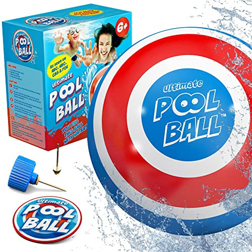 Activ Life Ultimate Pool Ball Ballon de Piscine, Bleu/Rouge, 15 cm, Meilleur Jouet de Piscine pour Enfants de 8 à 12 Ans, Old Top Christmas, Stocking Stuffers pour Adolescents