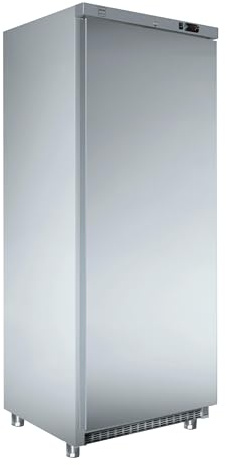 METRO Professional Frigorifero GRE4600S, acciaio inox/ABS, 78 x 74 x 192.5 cm, 487 L, refrigerazione statica, 138 W, con serratura, argento
