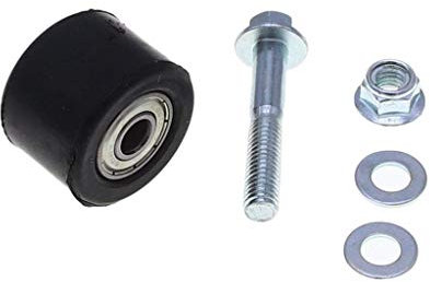 Namvo 2 pièces Moto 8mm chaîne Rouleau tendeur Guide de Roue avec Boulon adapté pour YFZ 350 Banshee Moteur-Noir