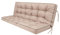Sitzkissen Bankkissen Bankauflage für Gartenbank Schaukelkissen Bodenkissen Kissen für Hollywoodschaukel Outdoor und Indoor -180 cm - Beige