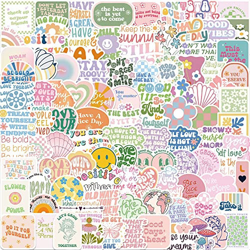 Stickers for Inspirational Pink Girl Motivational Quote Sticker Pack 100pcs,Vinyl Skateboard Guitar Door for Teens Girls Kids Laptop Luggage Car Bike Birthday Party Supplies Stickers