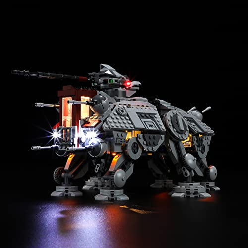 GEAMENT LED Licht-Set Kompatibel mit Lego at-TE Walker - Beleuchtungsset für Star Wars 75337 Baumodell (Modell-Set Nicht enthalten)