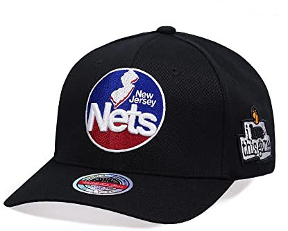 Mitchell & Ness NBA/HWC - I Love This Game - Classic Red Snapback Cap, New Jersey Nets, Black