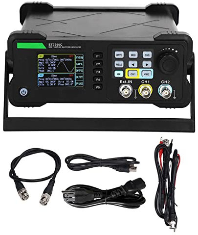 Spacnana Contador de Generador de Señal DDS de 2 Canales Medidor de Frecuencia de Generador de Función de Forma de Onda Arbitraria Alta