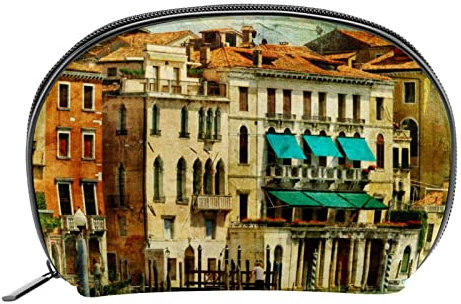 Geschenke für Männer Frauen Make-up Taschen Kulturbeutel Kleine KosmetiktaschenVintage Landschaft Venedig