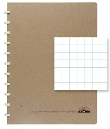ATOMA Notizbuchsystem - Bio - A4 - Kariert 4 mm