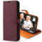 Snakehive Leather Wallet for iPhone 15 Pro Max || Real Leather Wallet Phone Case || Genuine Leather with Viewing Stand & 3 Card Holder || Flip Folio Cover with Card Slot (Plum)