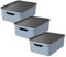 Rotho Jive 3er-Set Aufbewahrungsbox 10l mit Deckel