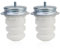 Anschlagpuffer Gummilager 2PCS Federteller Anschlagpuffer Blattfeder Federwegsbegrenzer Federgummi Anschlagdämpfer Jumper Hinterachse Kompatibel mit Citroen Jumper 250 Ducato 250 Boxer 250