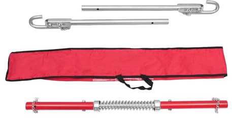 ATIVLB 3 Ton Towing Bar, Heavy Duty Buffer Tow Pole Pulls, Spring Buffer Tow Bar Recovery Steel Tow Rope Bar Pole Stabilizer for Car Van Truck