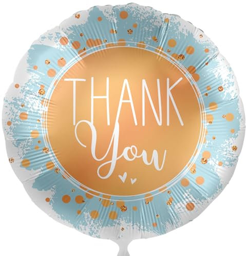 Folienballon Danke Danksagung 'Thank you' Ballon Ehrungsfeier Ruhestand Dankeschön Geschenk Kollegen LehrerIn Nachbar Familie Alltag, Made in EU