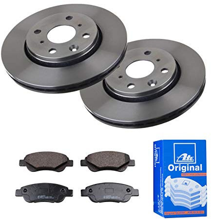 Bremsen Set Bremsscheiben Ø247 Belüftet Beläge für Citroen C1 Toyota Aygo xB1x