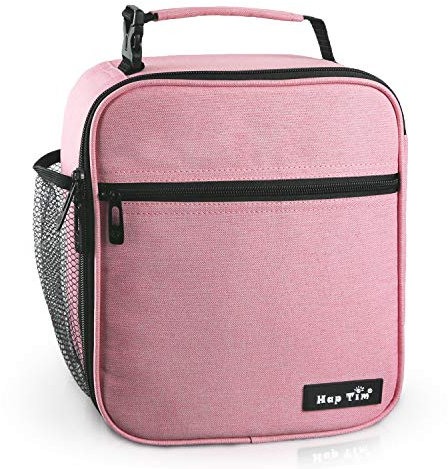 Hap Tim Insulated Lunch Bag for Adults & Kids, 6.5L Cool Girls Lunch Box Bag for Girl Women, Tough & Spacious Cooler Bag Bento Lunch Boxes for Adults & Girls (Pink UK-18654-PK)