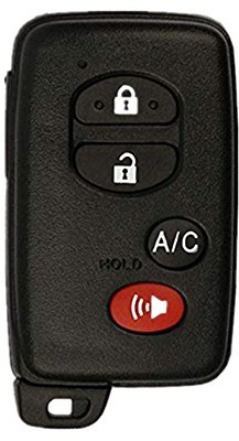 KAWIHEN Keyless Entry Remote Key Fob Shell Case Replacement for 2010 2011 2012 2013 Toyota Prius Prius V Prius Plug-In HYQ14ACX 1551A-14ACX 271451-5290(Just a Case)