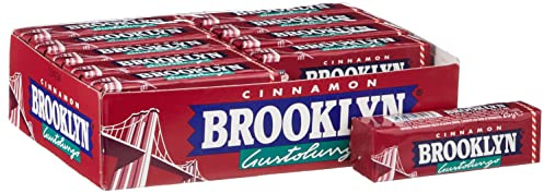 Brooklyn Cinnamon, Chewing Gum in Lastrine, Gusto Liquirizia, Senza Glutine, Confezione da 20 Stick ciascuno da 9 Lastrine, Gomma da Masticare Perfetta da Condividere e da portare sempre con te