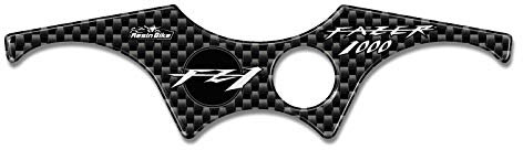 Resin Bike Aufkleber für Motorrad Kompatibel mit Yamaha FZ1 Fazer 1000 2006-2016. Lenkungsgabelplatte vor Stößen und Kratzern. 3D-Harzklebstoff für Lenkungsgabelplatte - Stickers