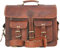 ALASKA EXPORTS Leder-Kuriertasche, Laptop-Tasche, Aktentasche, Umhängetasche, handgefertigt, Laptop-Tasche (33 x 45,7 cm, 12,7 cm)