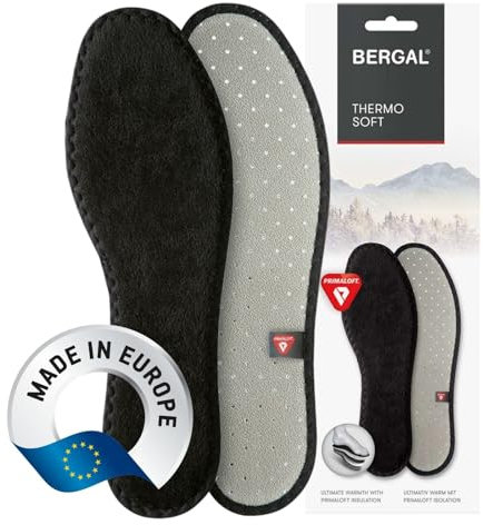 PrimaLoft® Thermo Soft Winter-Einlegesohlen warme Füße Schutz vor Kälte mit High Performance Isolation, reycycelt, wie Daune, Schuheinlagen, Thermosohle für langanhaltend warme Füße, Gr. 42
