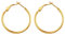 JewelryWe Schmuck Creolen Damen Edelstahl Hochglanz Poliert Große Ring Ohrringe Ohrhänger Ohrstecker Ohr-Piercings für Frauen Mädchen Gold- Durchmesser: 30 mm
