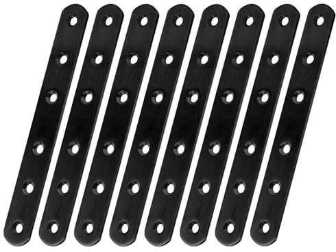 8 Pièces Equerre Fixation,90 Degrés à Angle Droit Patte D'assemblage,Support d'angle en L FormeFixation Équerre (20*160*3mm)