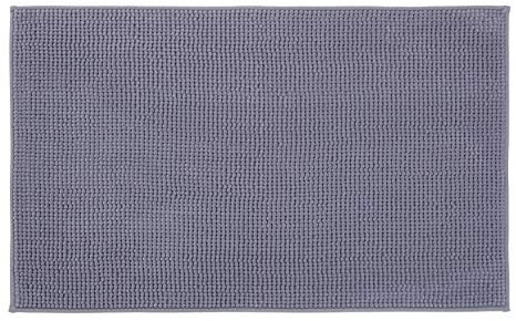 Gözze - Anti-Rutsch-Badematte, Superweich, 100% Mikrofaser, 70 x 120 cm - Grau